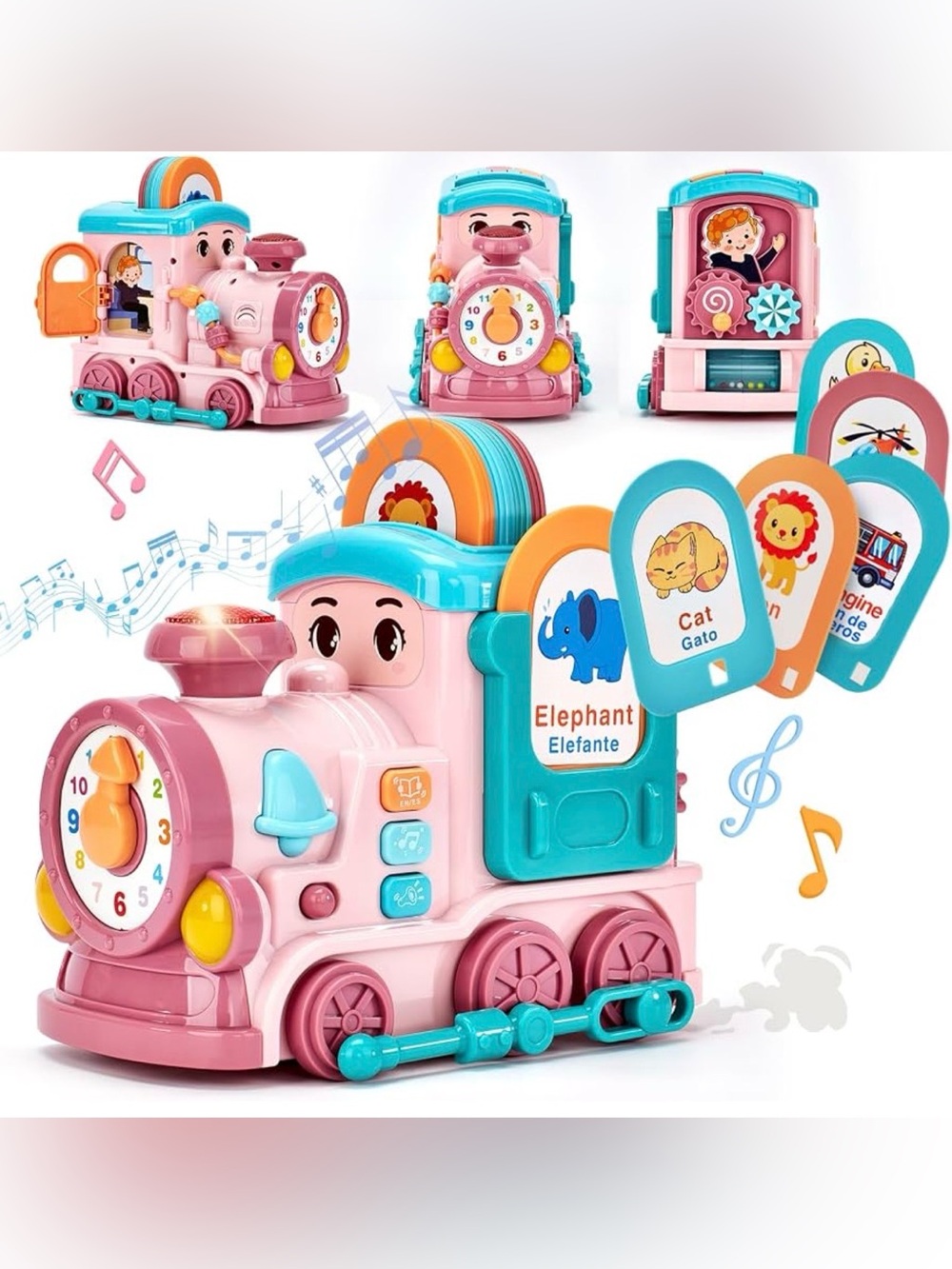 Hahaland Musical Bilingual Learning Toy Train for Toddlers 18M+ Educational Toy